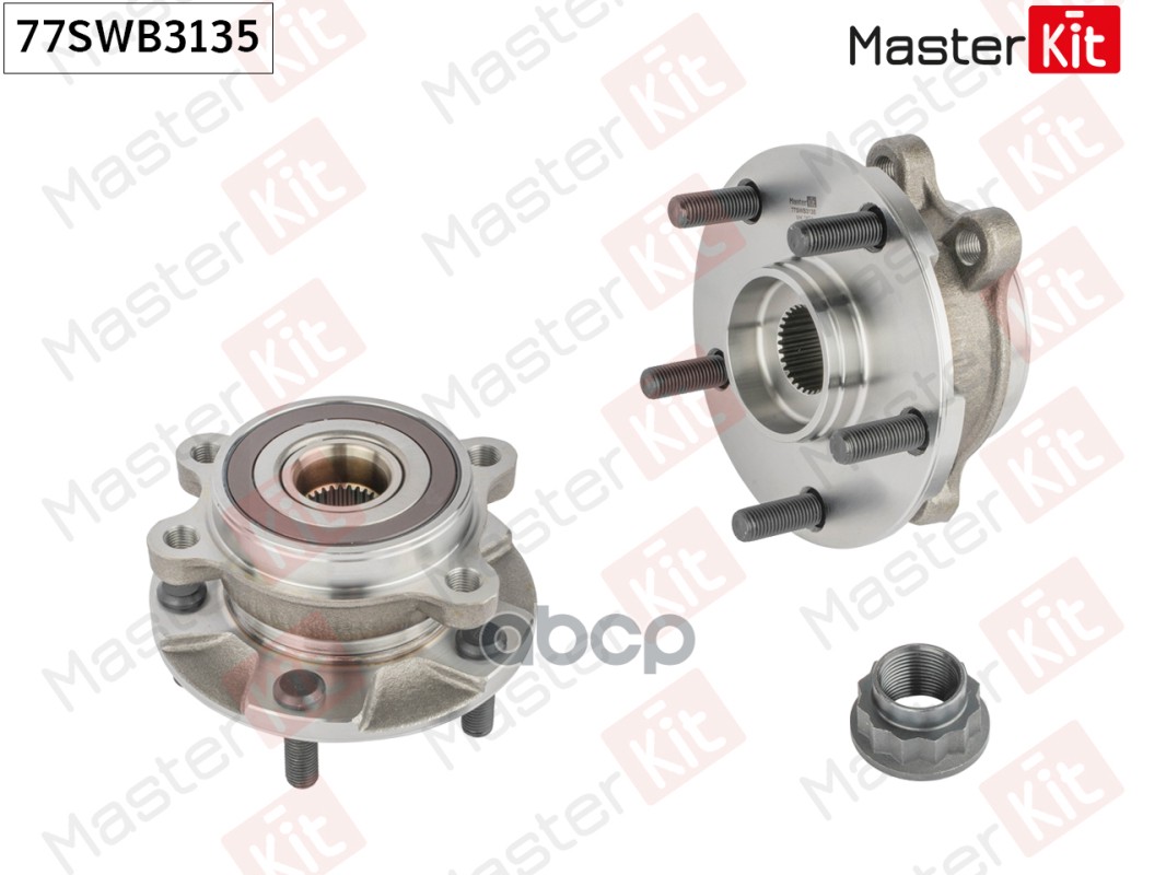 Ступица в сборе с подшипником перед. Toyota AVENSIS (_T27_)/COROLLA (_E15_)/RAV 4 III (_A3 77SWB3135 MasterKit арт. 77SWB3135