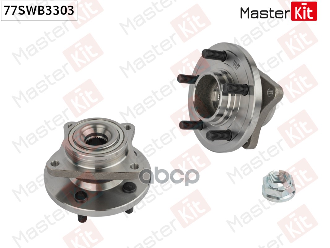 Ступица в сборе с подшипником перед. Land Rover DISCOVERY III/IV (L319)/RANGE ROVER SPORT MasterKit арт. 77SWB3303