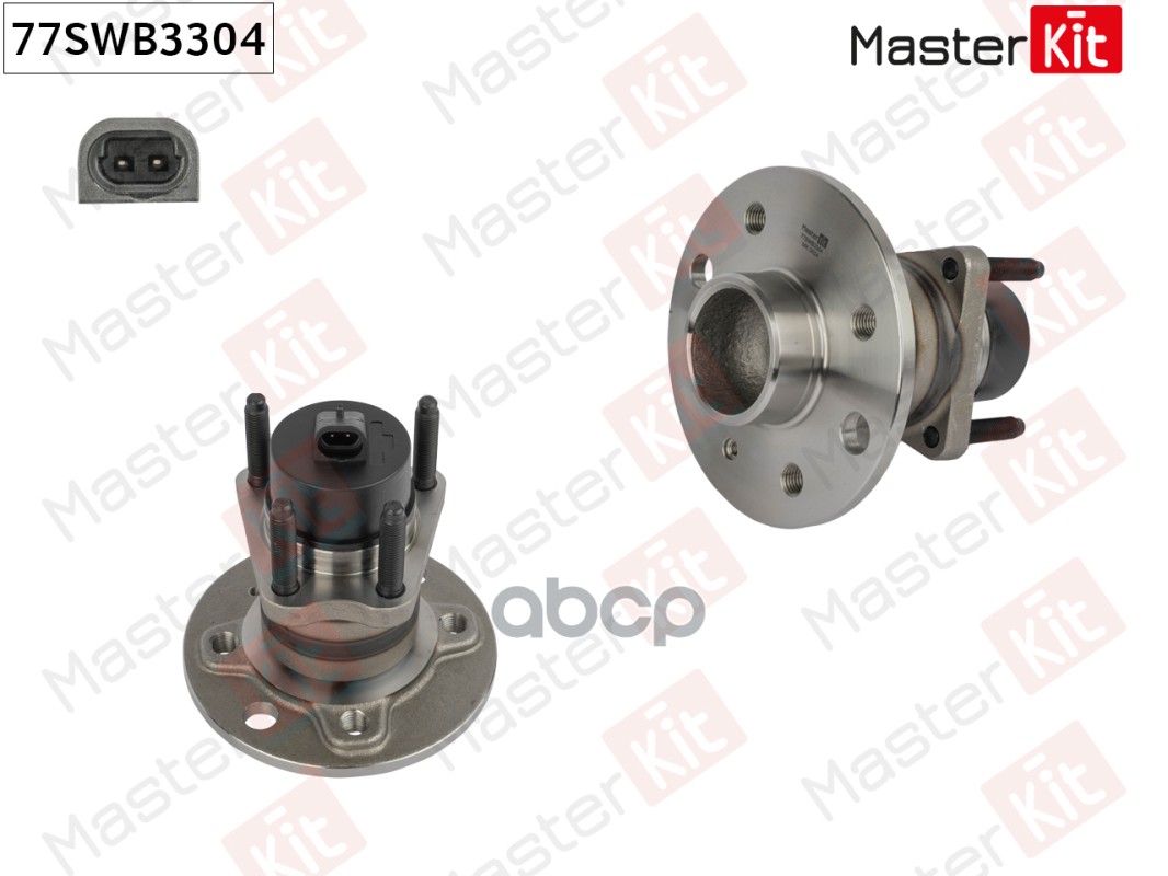 Ступица в сборе с подшипником зад. Chevrolet LANOS/Daewoo LANOS (KLAT)/Opel ASTRA G (T98) MasterKit арт. 77SWB3304