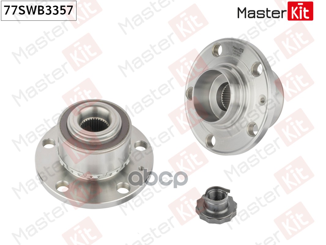 Ступица в сборе с подшипником перед. Audi A1 (8X1, 8XK)/Skoda RAPID (NH3)/Volkswagen POLO 77SWB3357 MasterKit арт. 77SWB3357