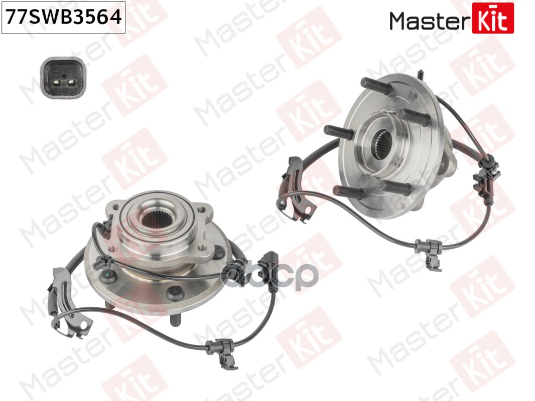 Ступица в сборе с подшипником зад. Dodge JOURNEY/Fiat FREEMONT (345_) 2008 - 77SWB3564 MasterKit арт. 77SWB3564