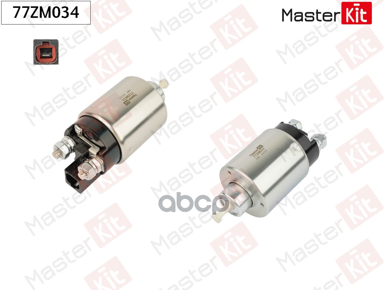 Реле втягивающее Hyundai Santa Fe II(CM) 09-12,Kia Sorento II(XM),Sportage III(SL) 09- MasterKit арт. 77ZM034