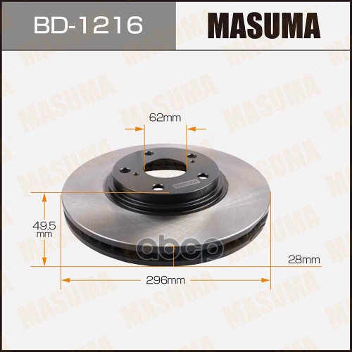 Диск тормозной передний TOYOTA CAMRY MASUMA BD-1216 Masuma арт. BD-1216
