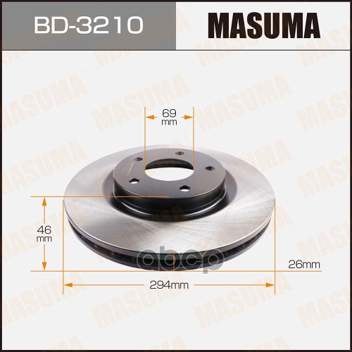 Диск Тормозной Передний Mitsubishi Asx Masuma Bd-3210 Masuma арт. BD-3210