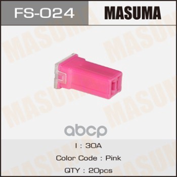 Предохранитель Силовой Mini 30А Розовый Masuma арт. FS024