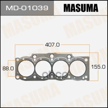 Прокладка ГБЦ 5S-FE (графит-эластомер) Толщина 1,60 мм Masuma арт. MD01039