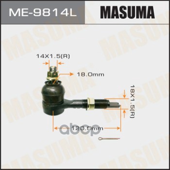 Наконечник L TOYOTA AVENSIS MASUMA ME-9814L Masuma арт. ME-9814L