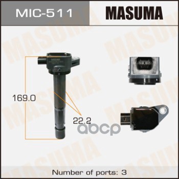 Катушка зажигания HONDA ACCORD MASUMA MIC-511 Masuma арт. MIC-511