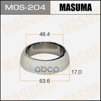 Кольцо глушителя 48.4x63.6 MASUMA MOS-204 Masuma арт. MOS-204