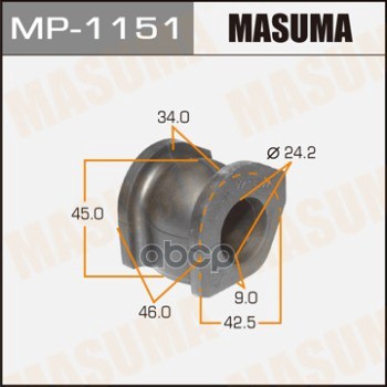 Втулка стабилизатора HONDA CIVIC MASUMA MP-1151 Masuma арт. MP-1151