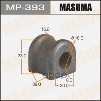 Втулка стабилизатора TOYOTA ALLEX MASUMA MP-393 Masuma арт. MP-393