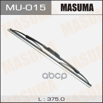 Щетка стеклоочистителя 375 мм каркасная 1 шт MASUMA Flat Wiper Blade MU-015 Masuma арт. MU-015