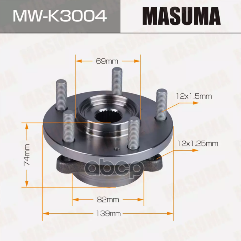 Ступица Колеса Masuma арт. MWK3004