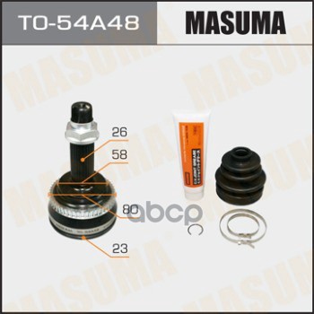 Шрус Toyota Allex Masuma To-54A48 Masuma арт. TO-54A48