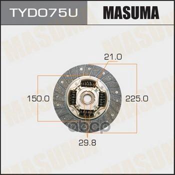 Диск сцепления TOYOTA CHASER MASUMA TYD075U Masuma арт. TYD075U