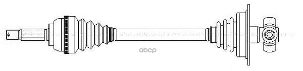 Полуось в сборе (привод) Metelli арт. 17-0317