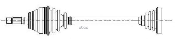 Полуось в сборе (привод) Metelli арт. 17-0358