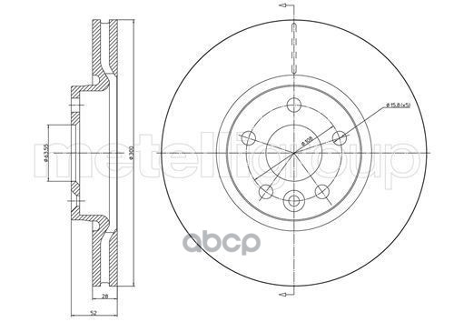 Диск Тормозной Metelli Metelli арт. 23-0896c