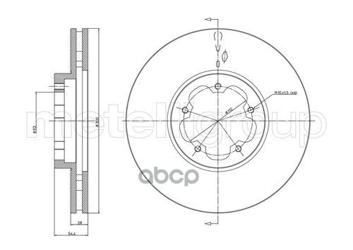 Диск Тормозной Metelli Metelli арт. 23-0899