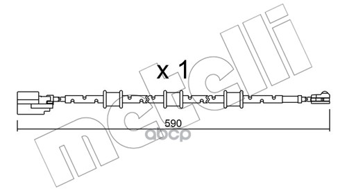 Датчик износа торм. колодок Jaguar XF/XJ (09-) Metelli арт. su.322