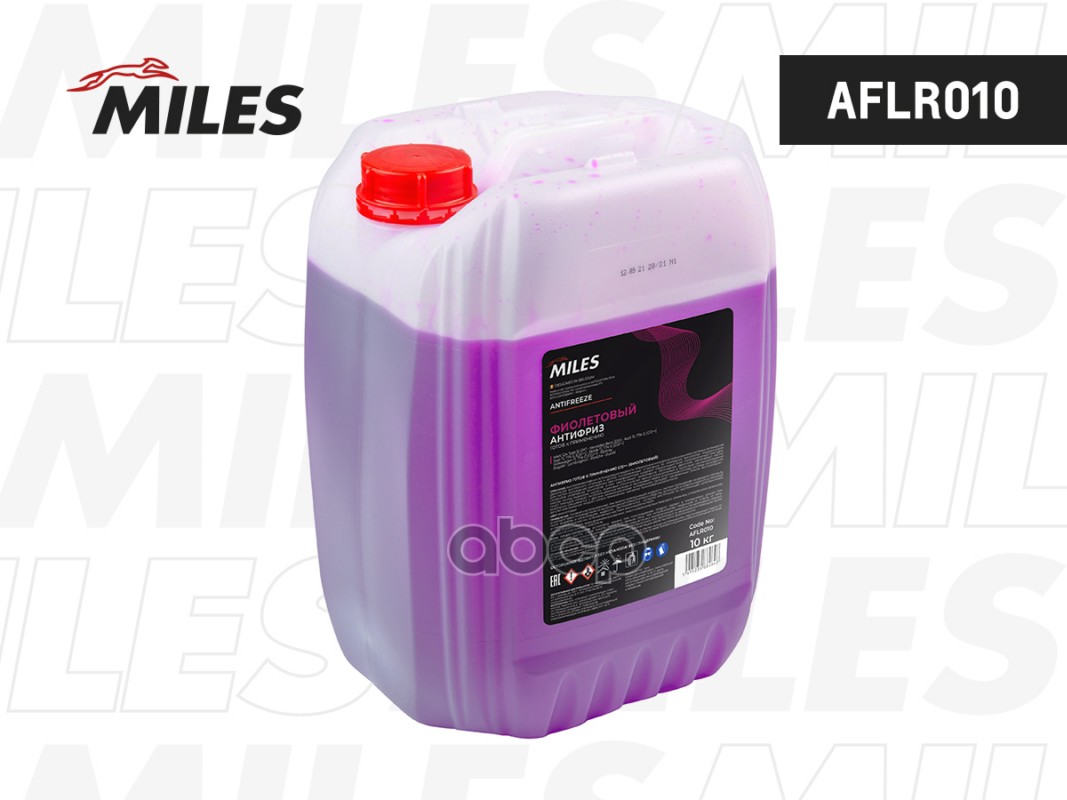 Антифриз готовый G12++ (фиолетовый, SUPER LONG LIFE COOLANT -40C) 10 кг. AFLR010 Miles арт. AFLR010