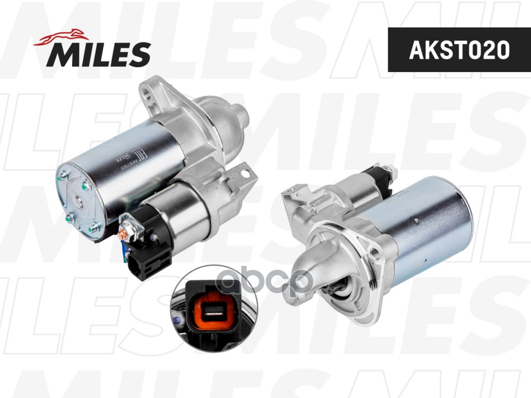 Стартер HYUNDAI SOLARIS 10-/CRETA 16-/KIA RIO 11- 1.4/1.6 0 9кВт Miles арт. akst020