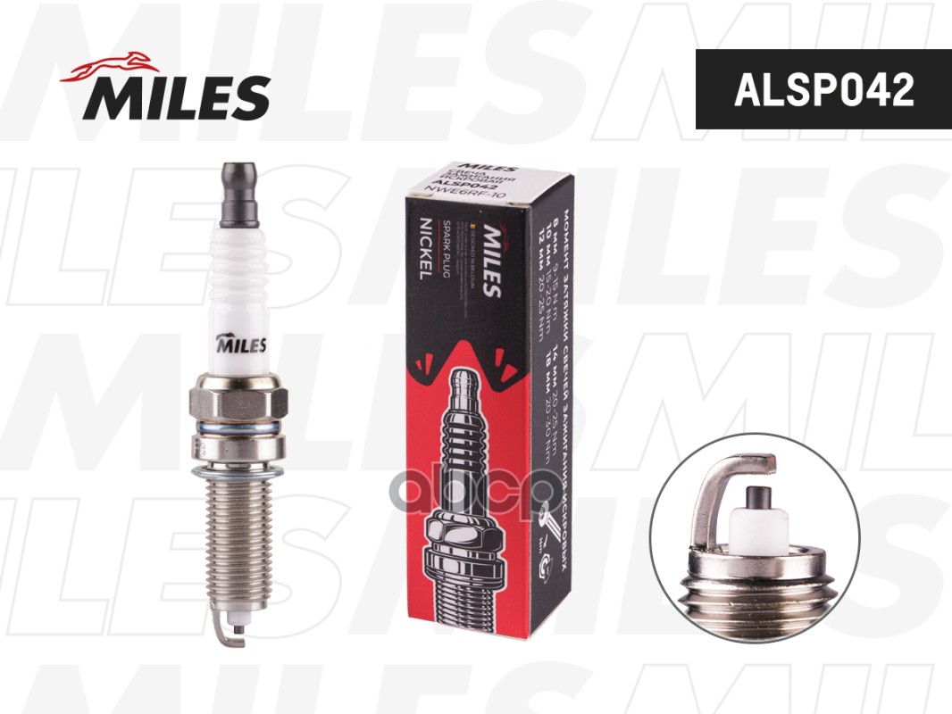 Свеча зажигания искровая NWE6RF-10 Miles арт. ALSP042
