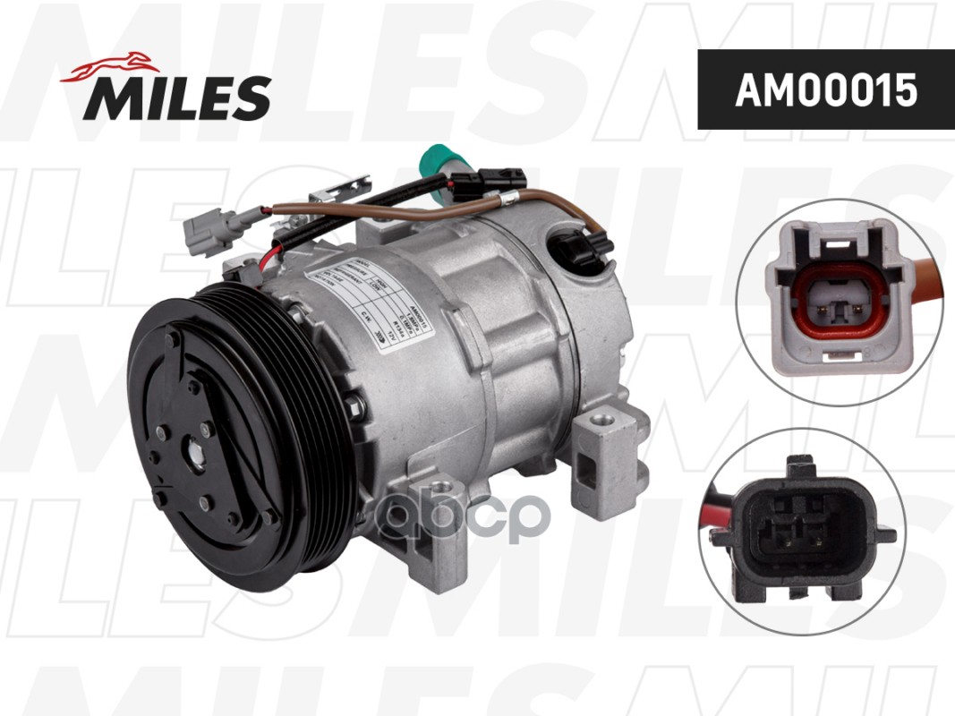 Компрессор кондиционера NISSAN X-TRAIL (T31) 2,5 AM00015 Miles арт. AM00015