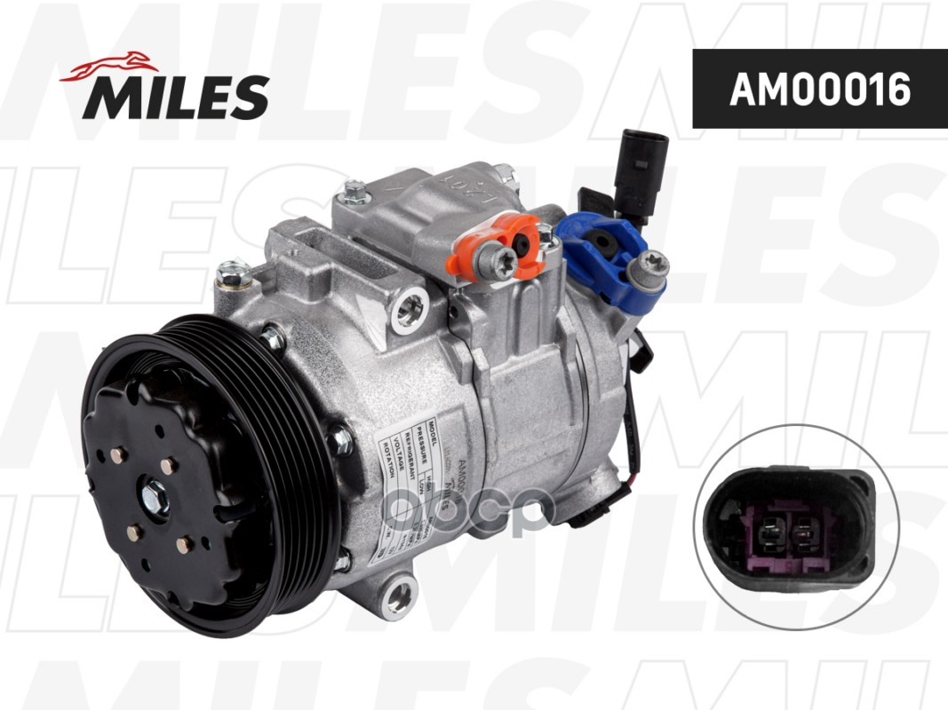 Компрессор кондиционера SKODA FABIA/ROOMSTER 1.2 AM00016 Miles арт. AM00016