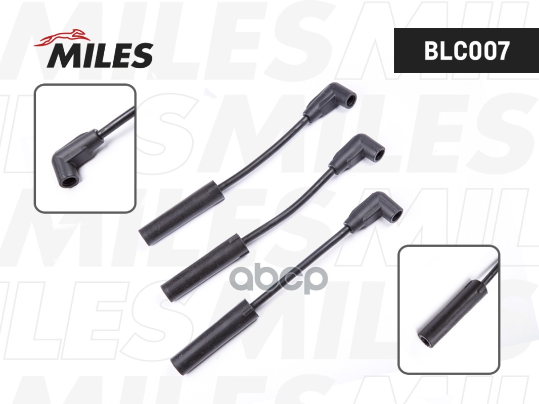 Высоковольтные провода зажигания DAEWOO MATIZ/SPARK 0.8 SOHC (три провода) Miles арт. BLC0007