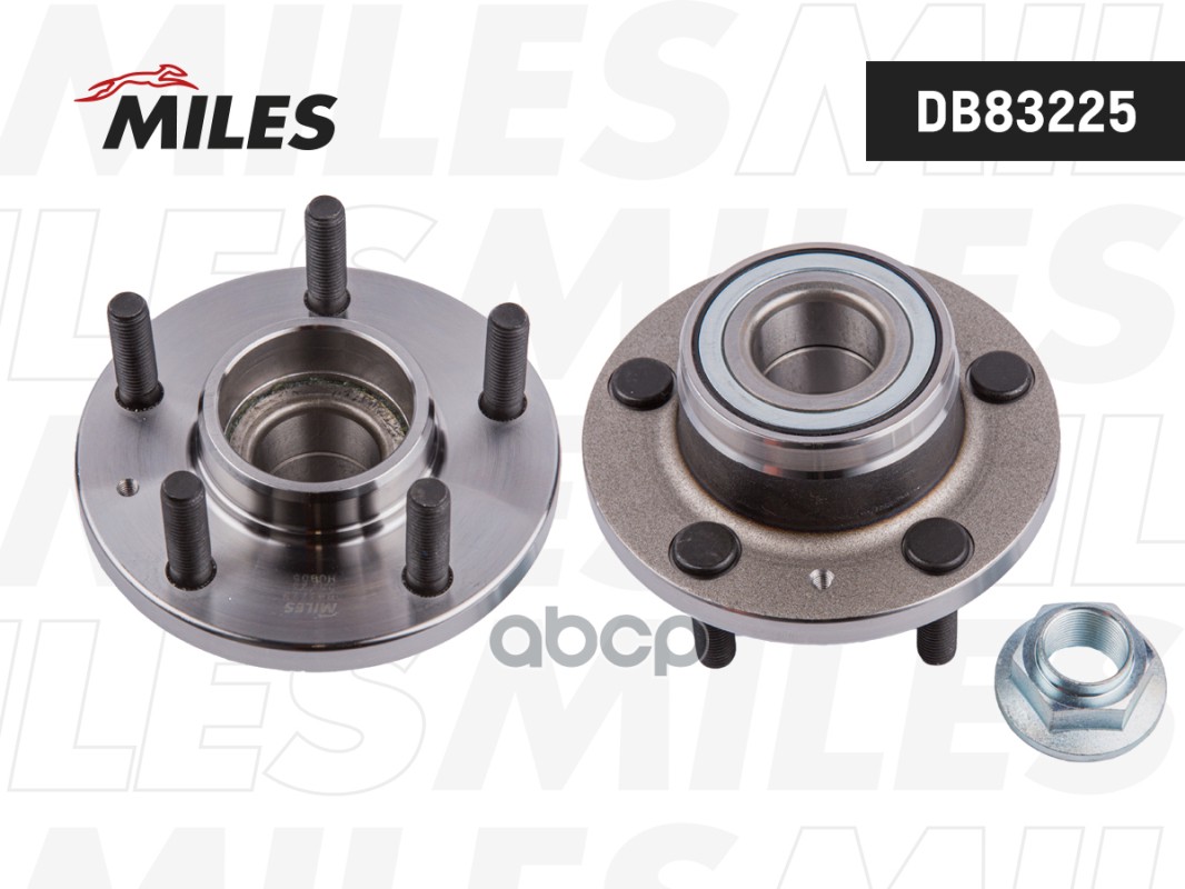 Ступица с подшипником VOLVO 740/760/940/960 81-92 пер. -ABS  DB83225 Miles арт. DB83225