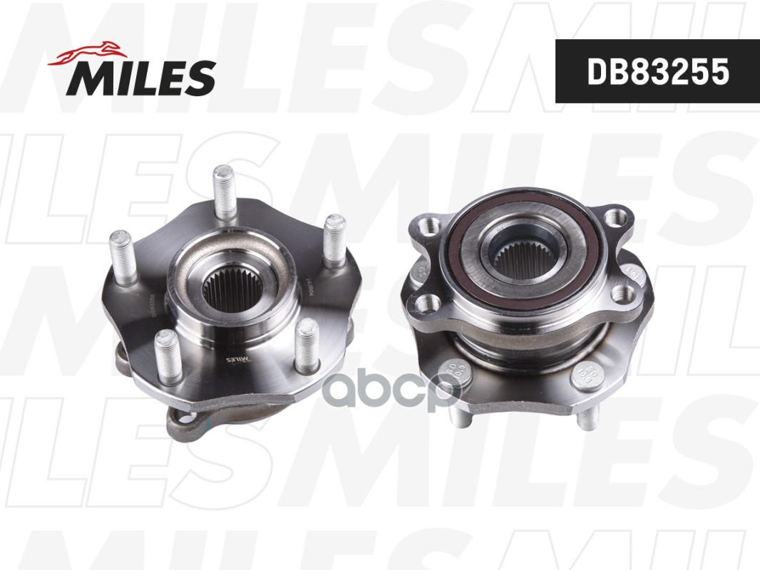 Ступица колеса передняя с подшипником NISSAN QASHQAI/X-TRAIL T32 14- DB83255 Miles арт. DB83255