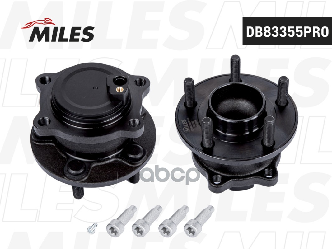 Ступица с подшипником задняя с ABS (серия PRO с антикоррозийным покрытием) FORD FOCUS III 11- DB83355PRO Miles арт. DB83355PRO