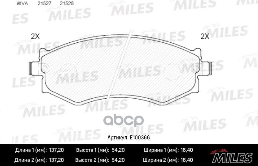 Колодки Тормозные Передние (Смесь Semi-Metallic) Hyundai Sonata 88-93/Nissan Primera W10 90-98 (Trw Gdb1008) E100366 Miles ар...