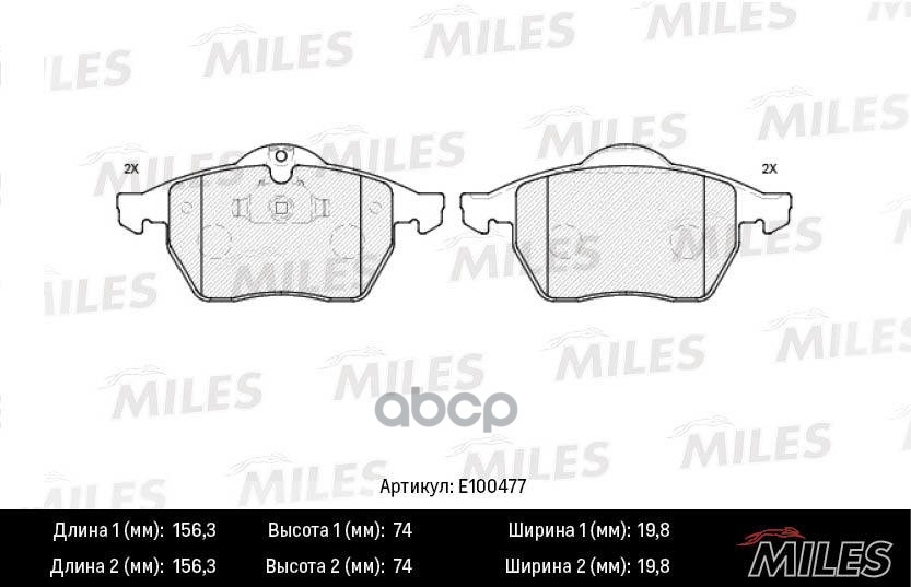 Колодки тормозные передние (Смесь Semi-Metallic) OPEL ASTRA G 2.0/VECTRA B/ZAFIRA A/SAAB 9-3/9-5 98 (TRW GDB1271) E100477 Mil...