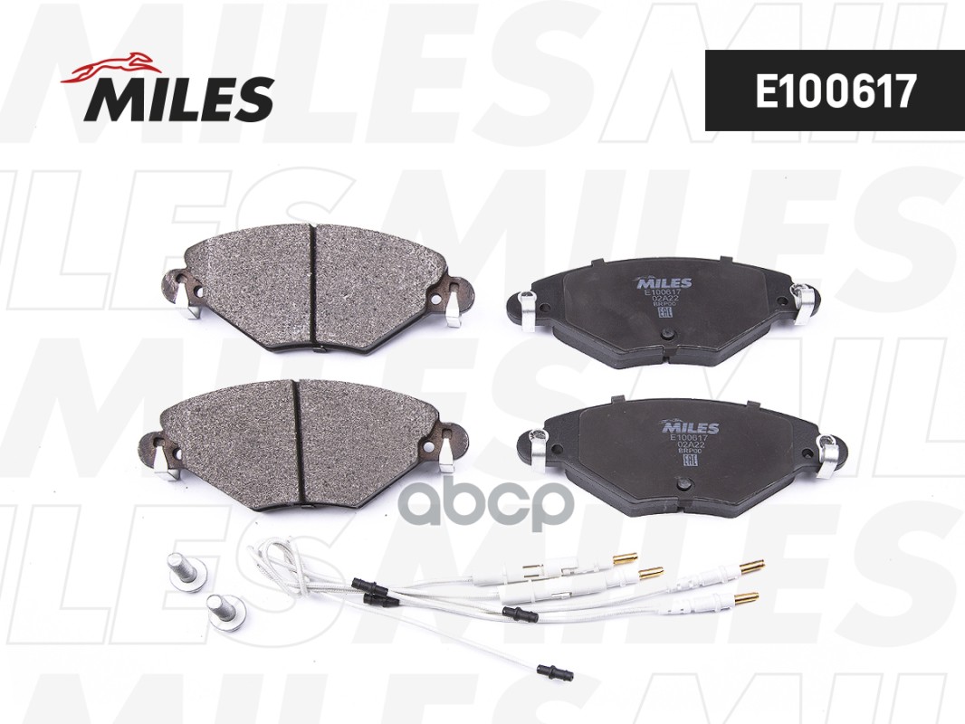 Колодки тормозные CITROEN C5 1.6D/2.0D/1.8/2.0 01- передние Miles арт. e100617