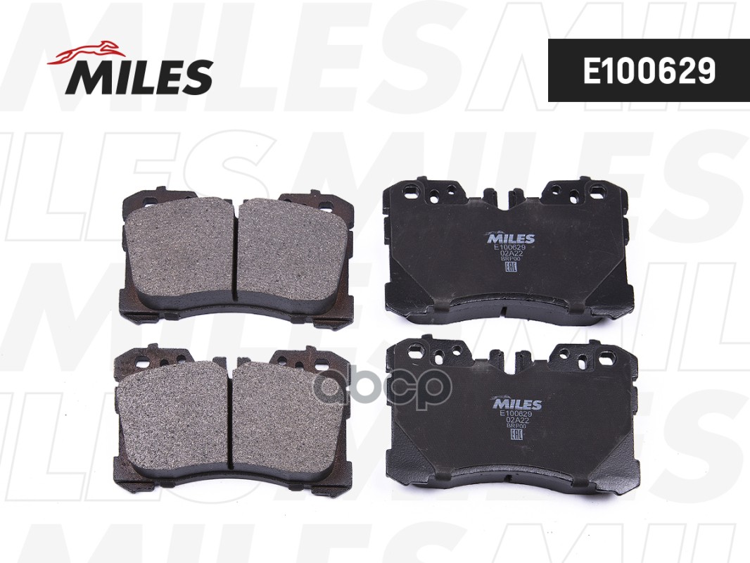 Колодки тормозные передние (Смесь Semi-Metallic) LEXUS LS460-600 06- (TRW GDB3473) E100629 Miles арт. E100629