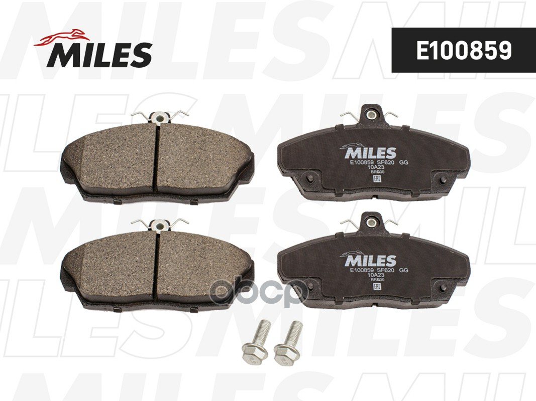 Колодки тормозные GAZ 3102/3110/31105/2705/3221/3302 передние Miles арт. e100859