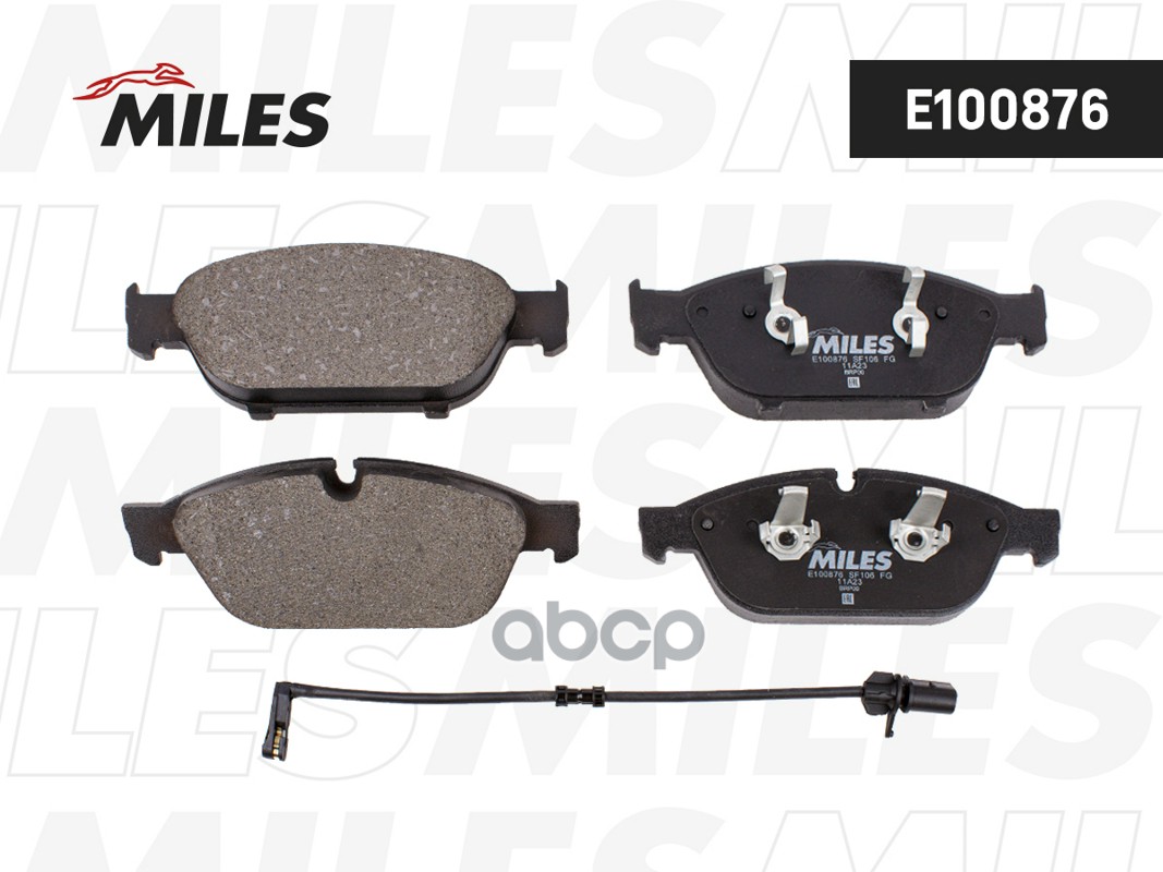 Колодки тормозные AUDI A6 11-18/A8 3.0-4.2 (1LL) 09- передние  E100876 Miles арт. E100876