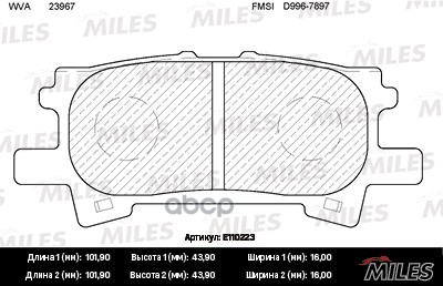 Колодки тормозные задние (без датчика) (Смесь Semi-Metallic) (LEXUS RX300/RX330/RX350 0308/RX400H 0509) (TRW GDB3339) E110223...