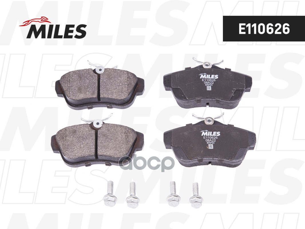 Колодки тормозные CITROEN JUMPY/FIAT SCUDO/PEUGEOT EXPERT 07- задние Miles арт. e110626