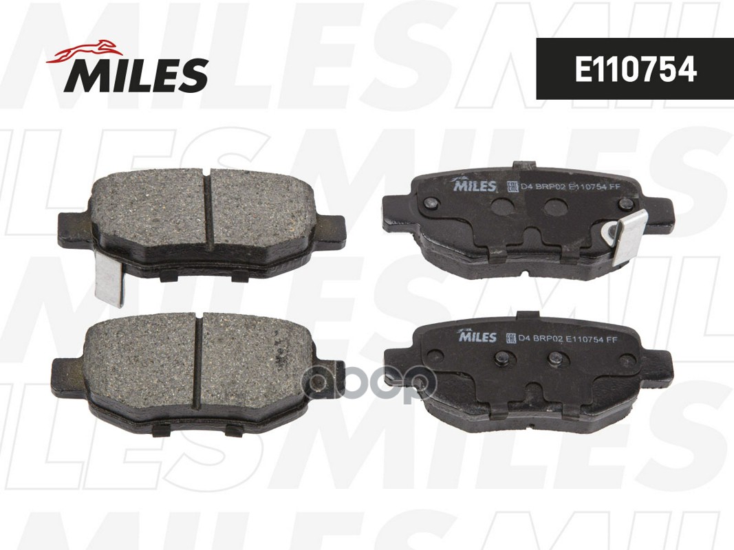 Колодки тормозные задние CHERY INDIS/M 11/TIGGO/TIGGO 3/4/4 PRO/5/7/LIFAN X60/OMODA C5 E110754 Miles арт. E110754