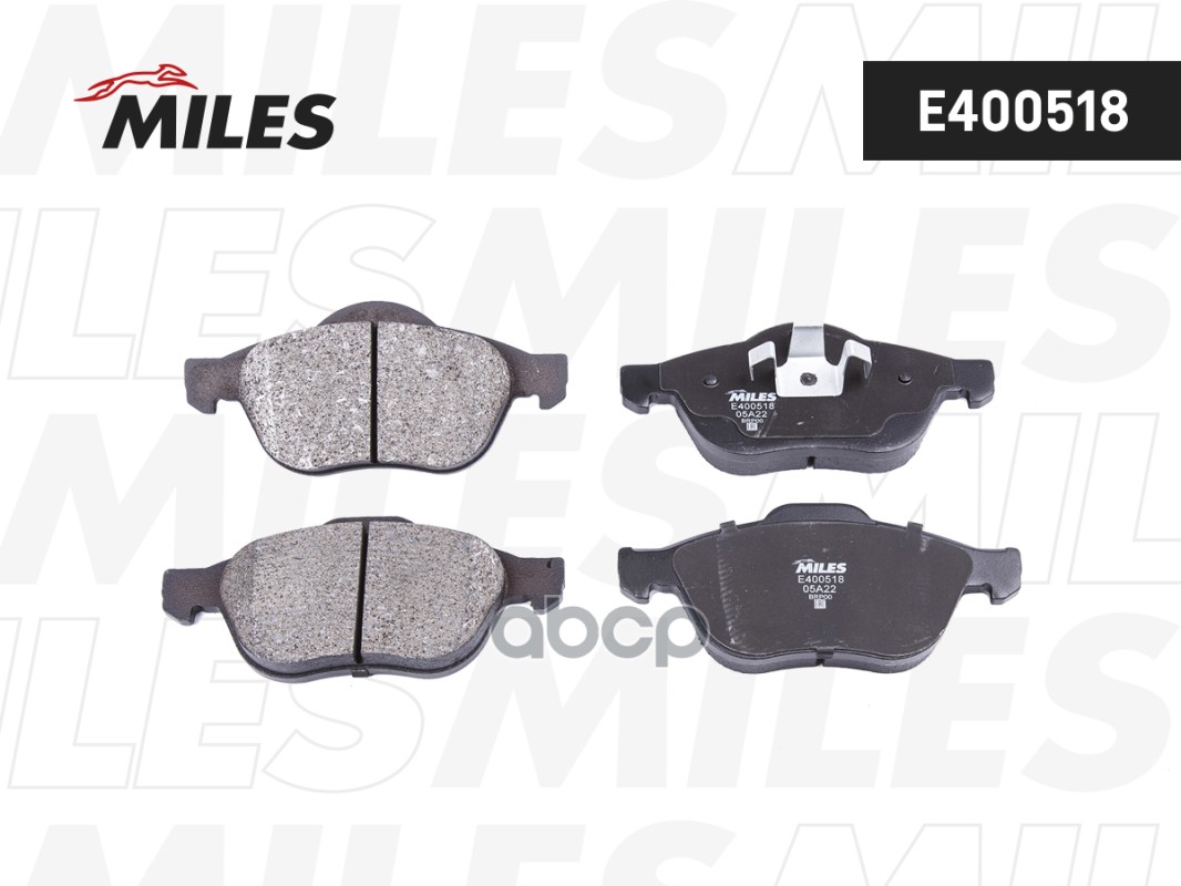 Колодки тормозные RENAULT LAGUNA 01-/SCENIC 03- передние Miles арт. e400518