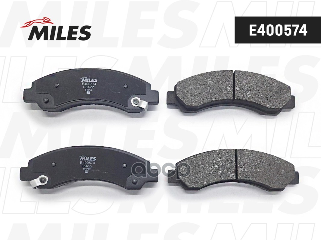 Колодки тормозные передние (Смесь Low-Metallic) GREAT WALL DEER/SAFE/SAFE SUV/CHEVROLET BLAZER 94- E400574 Miles арт. E400574