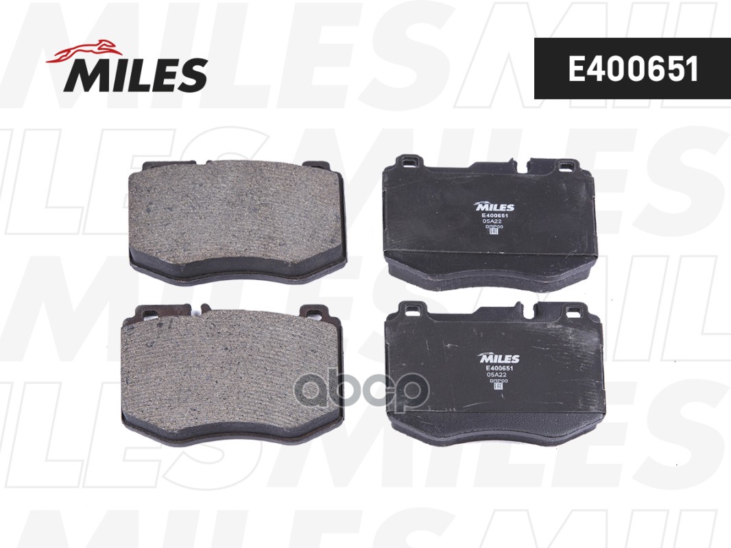 Колодки тормозные дисковые передние Miles арт. E400651