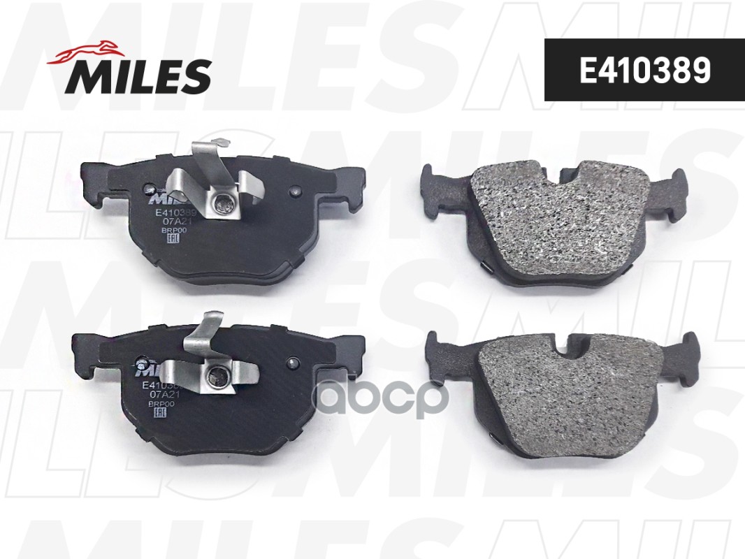 Колодки тормозные задние (без датчика) (Смесь Low-Metallic) BMW E90/E91/E84 (TRW GDB1560) E410389 Miles арт. E410389