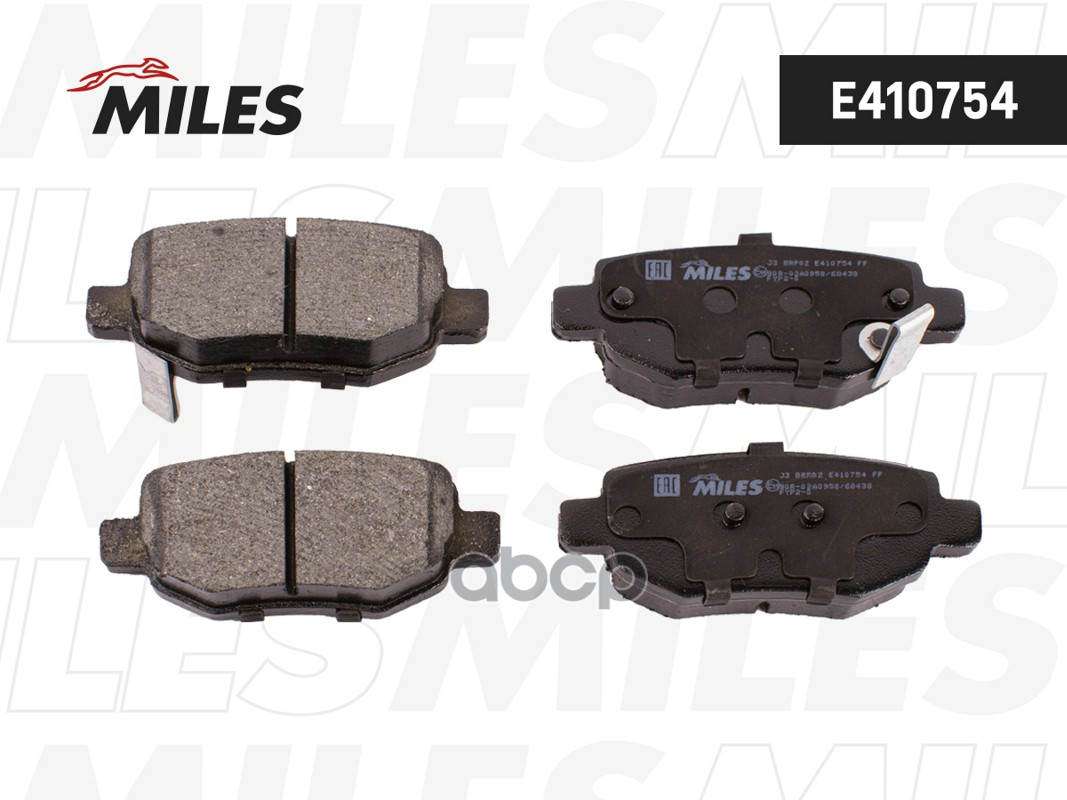 Колодки тормозные дисковые задние Miles арт. E410754
