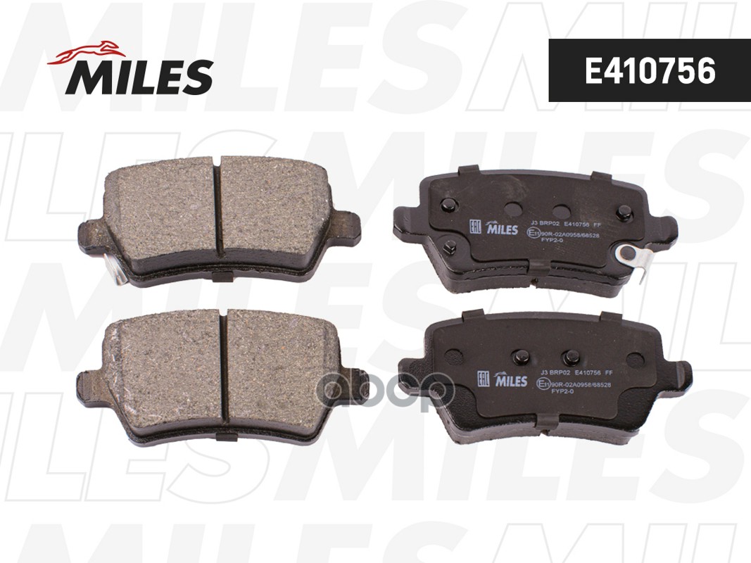 Колодки тормозные задние CHERY TIGGO/JAECOO/EXEED/OMODA E410756 Miles арт. E410756