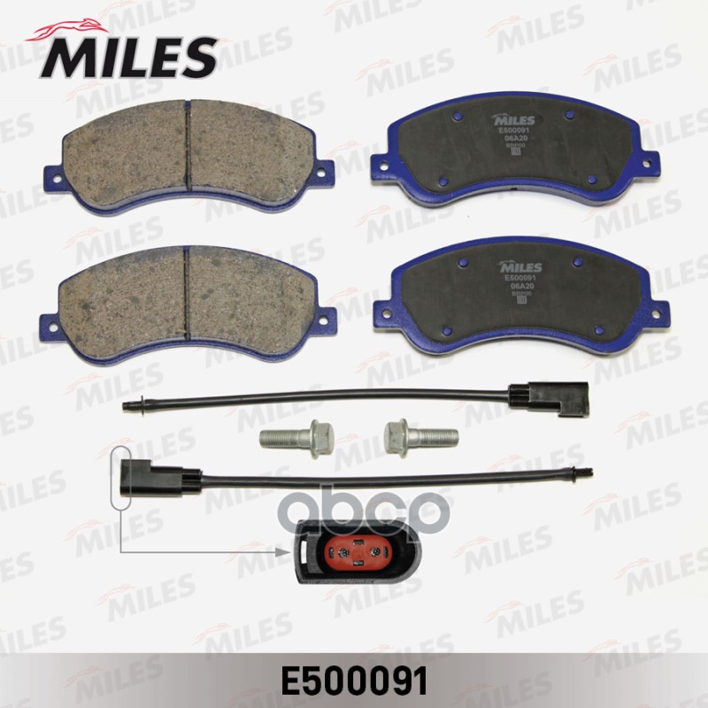 Колодки тормозные передние (с датчиком) (Смесь CERAMIC серия PRO) FORD TRANSIT 06- 330/350-Series (TRW GDB1724) E500091 Miles...