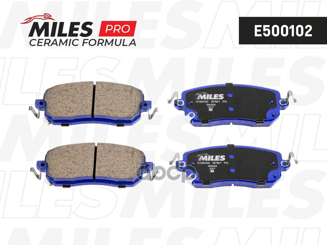 Колодки тормозные передние (Смесь CERAMIC серия PRO) HAVAL JOLION 20- 2WD  E500102 Miles арт. E500102